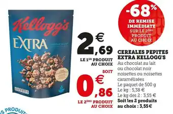 U Express CEREALES PEPITES EXTRA offre
