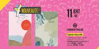 Agenda aquarelle oberthur