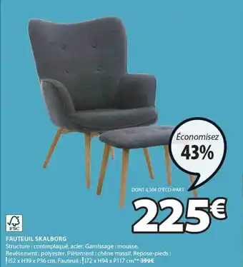 JYSK Fauteuil skalborg offre