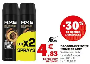 U Express DEODORANT POUR HOMMES offre