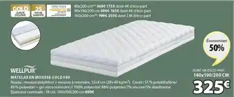 JYSK Matelas en mousse gold f40 offre
