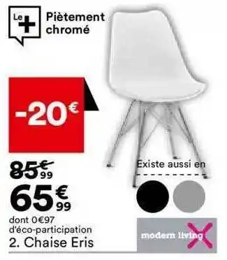 BUT Chaise eris modern living offre