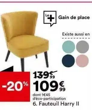 BUT Fauteuil harry ii offre