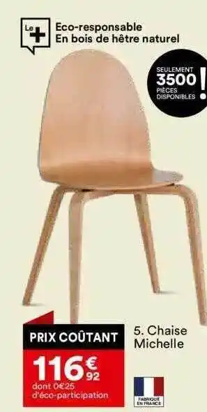 BUT Chaise michelle offre