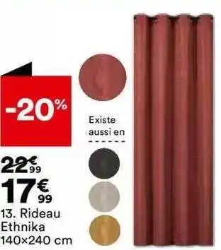 BUT Rideau ethnika 140 x 240 cm offre