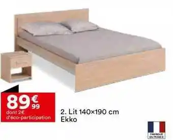 BUT Lit 140 x 190 cm ekko offre
