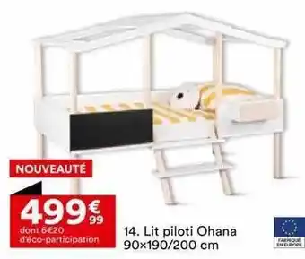 BUT Lit piloti ohana 90 x 190-200 cm offre