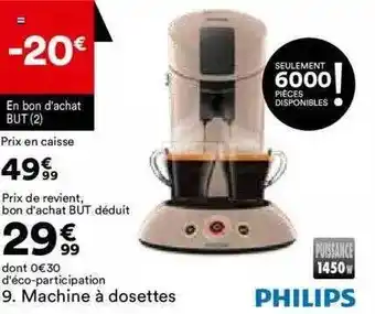 BUT Machine à dosettes philips offre