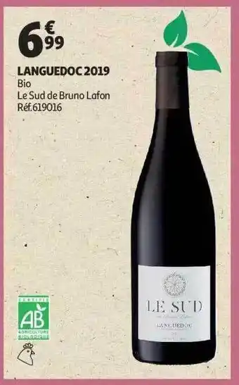 Auchan Languedoc 2019 bio le sud de bruno lafon offre