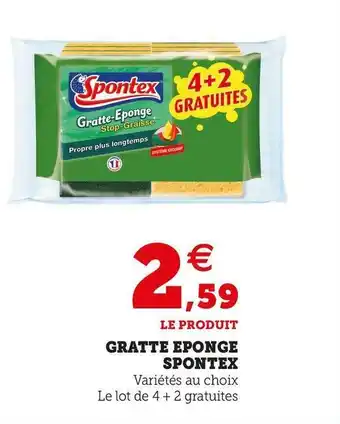 Super U GRATTE EPONGE offre