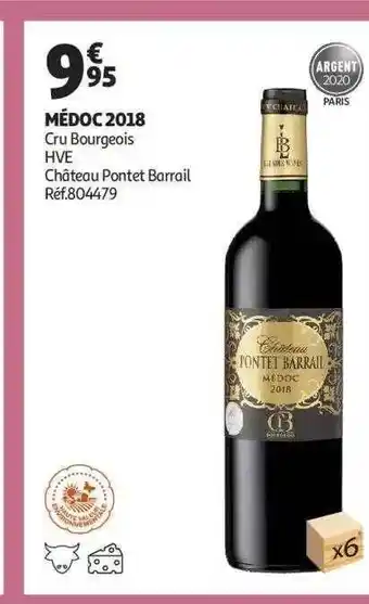 Auchan Médoc 2018 cru bourgeois hve château pontet barrail offre
