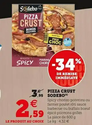 Super U PIZZA CRUST offre
