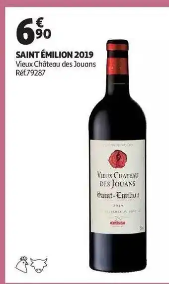 Auchan Saint émilion 2019 vieux château des jouans offre