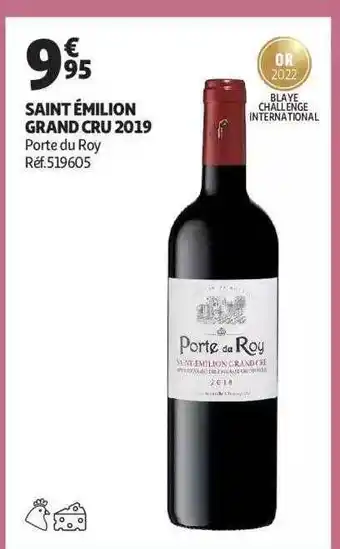 Saint émilion grand cru 2019 porte du roy