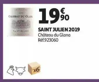 Auchan Saint julien 2019 château du glana offre