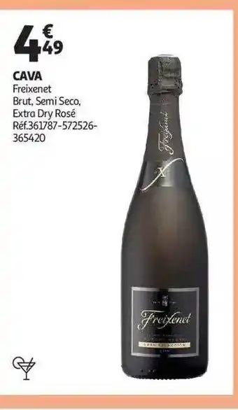 Auchan Cava freixenet brut, semi seco, extra dry rosé offre