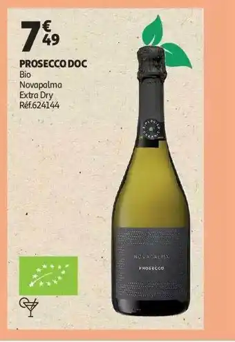 Auchan Prosecco doc bio novapalma extra dry offre