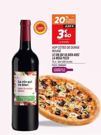 Netto Le vin qui va bien avec la méga pizza offre