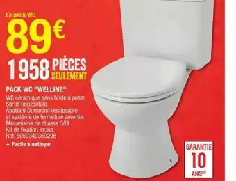 Brico Dépôt Pack wc offre
