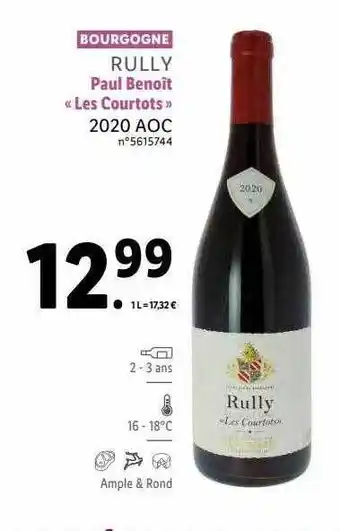 Lidl Bourgogne rully paul benoît offre