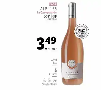 Lidl Alpilles la camensarde 2021 igp offre