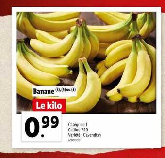 Lidl Banane offre