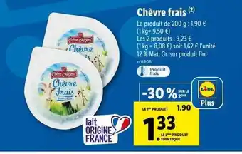 Lidl Chèvre frais offre