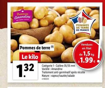 Lidl Pommes de terre offre