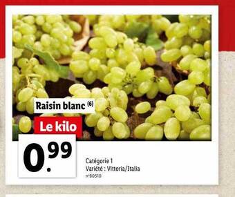 Lidl Raisin blanc offre