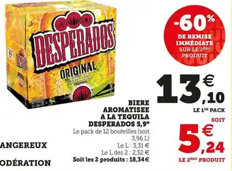 Super U BIERE AROMATISEE A LA TEQUILA 5,9° offre