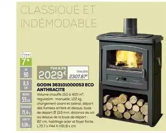Copra Godin 363101000053 éco anthracite offre
