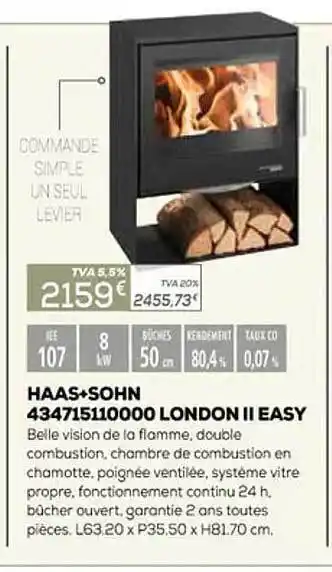 Copra Haas + sohn 434715110000 london ii easy offre
