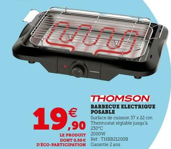 Super U BARBECUE ELECTRIQUE POSABLE offre