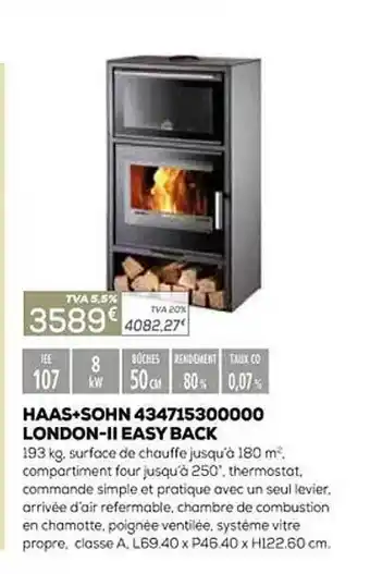 Copra Haas + sohn 434715300000 london-ii easy back offre
