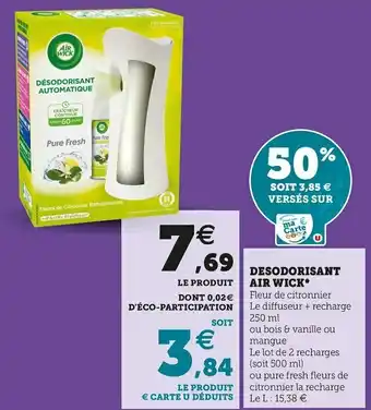 Super U DESODORISANT* offre