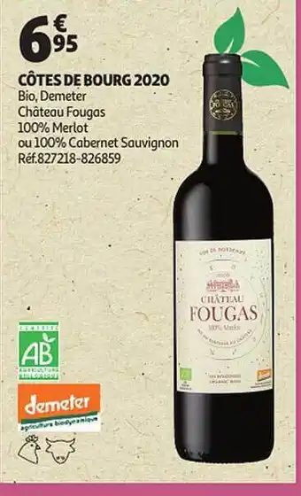 Auchan Côtes de bourg 2020 offre