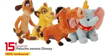 Gifi Peluche Sonore Disney offre