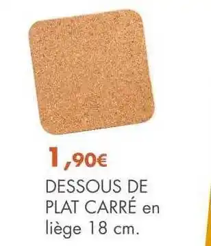 E.Leclerc Dessous de plat carré offre