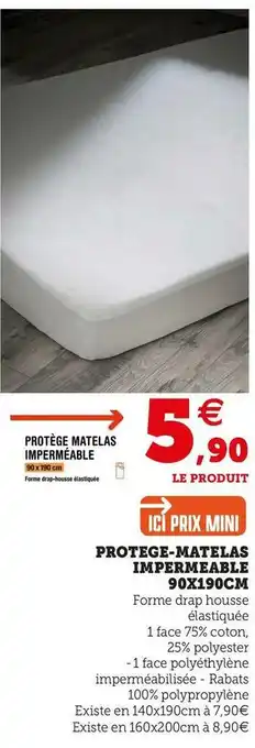 Super U PROTEGE-MATELAS IMPERMEABLE offre