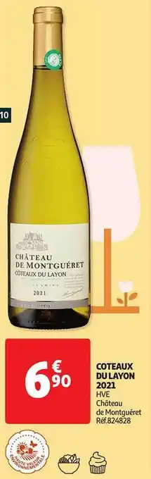 Auchan Côteaux du layon 2021 hve château de montguéret offre