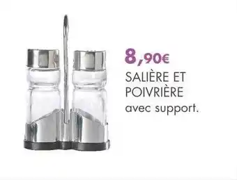 E.Leclerc Salière et poivrière avec support offre