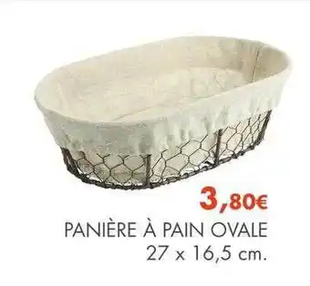 E.Leclerc Panière à pain oval 27 x 16,5 cm offre