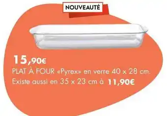 E.Leclerc Plat à four «pyrex» en verre 40 x 28 cm offre