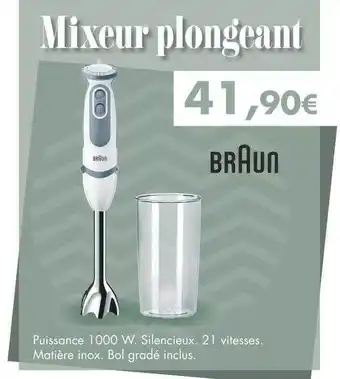 E.Leclerc Mixeur plongeant braun offre