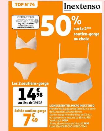 Auchan Ligne essentiel micro inextenso offre