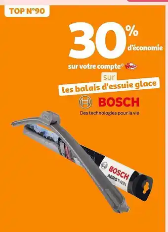 Auchan Les balais d'essuie glace bosch offre