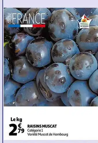 Auchan Raisins muscat offre