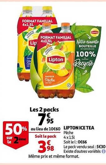 Auchan Lipton ice tea offre