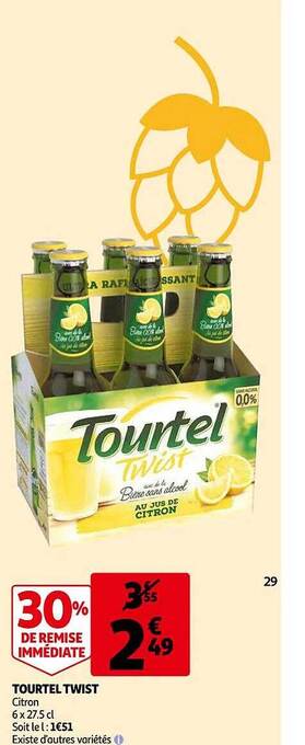 Auchan Tourtel twist offre