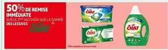 Auchan La gamme des lessives le chat offre